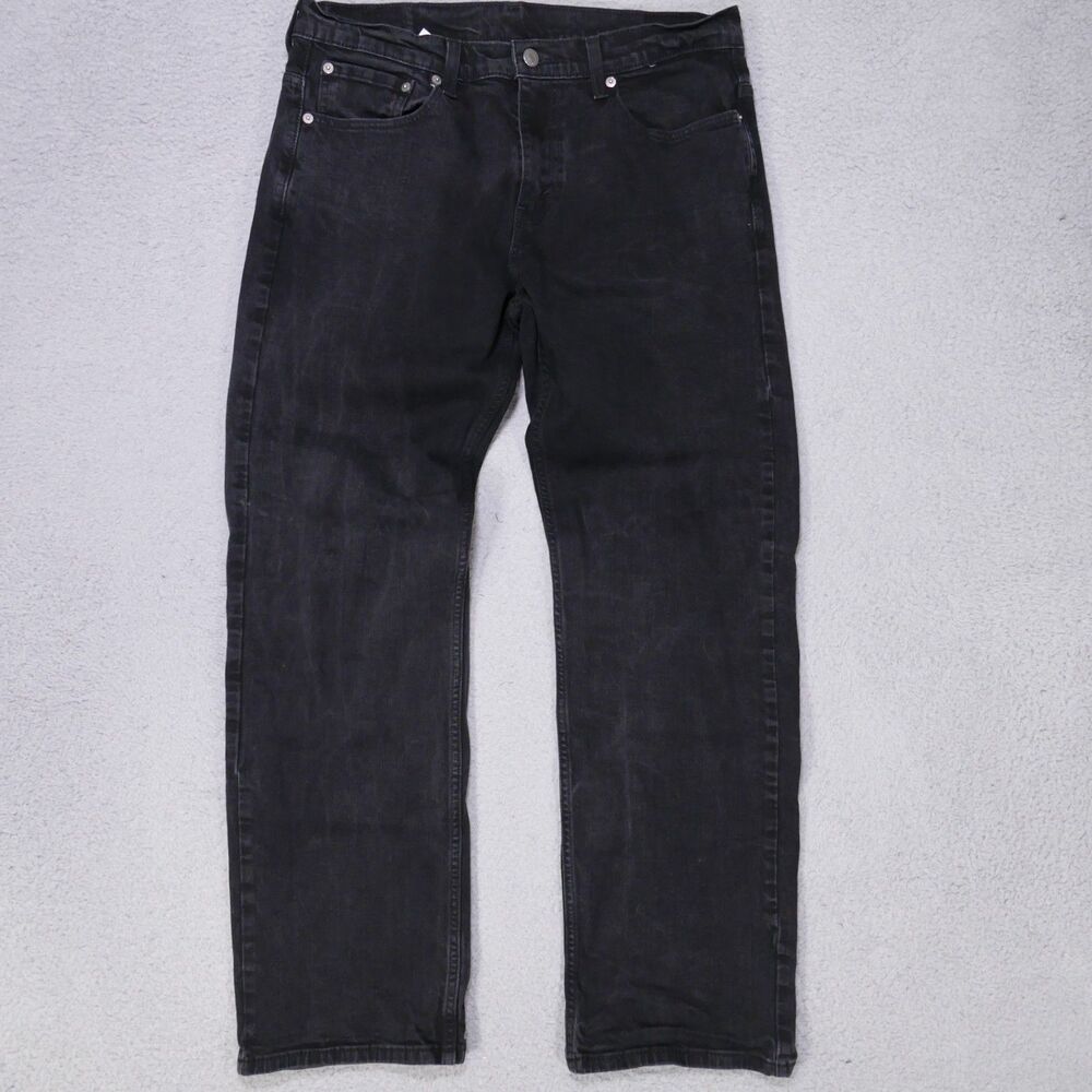 Levis 569 Jeans Mens 32x30 Black Denim Stretch